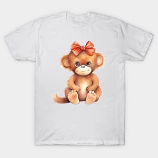 Orangutan Wearing Bow T-Shirt